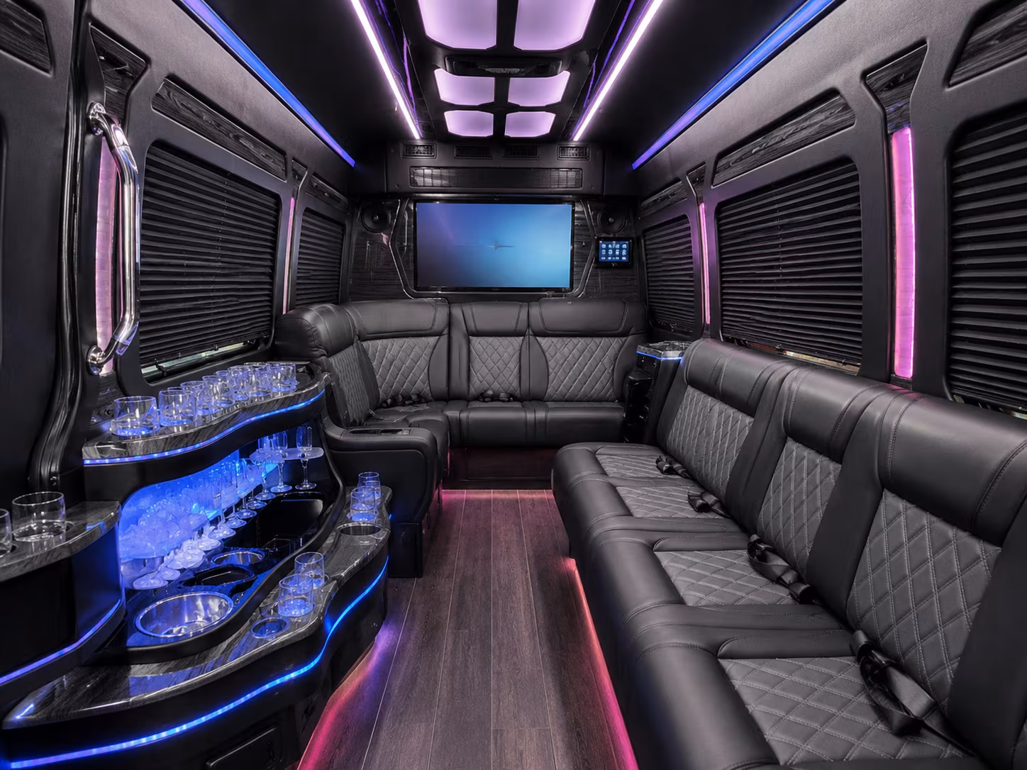 cary wedding transportation onboard seating